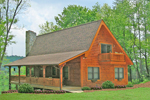 Country House Plan Side View Photo 01 - Quailrun Rustic Acadian Home 016D-0102 - Search House Plans and More