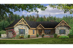 Craftsman House Plan Front of House 016D-0105