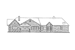 Ranch House Plan Rear Elevation - Greensboro Craftsman Home 016D-0105 - Search House Plans and More