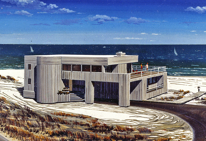 Contemporary House Plan Front of Home - Coralview Contemporary Home 016D-0109 - Search House Plans and More