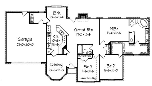 Danville  Southern Ranch Home  Plan  018D 0006 House  Plans  