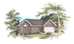 Ranch House Plan Front of House 019D-0024