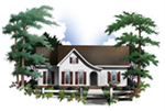 Southern House Plan Front of House 019D-0032
