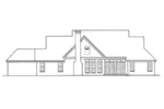 Traditional House Plan Rear Elevation - 019D-0039 | House Plans and More