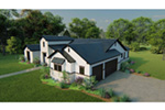 Ranch House Plan Side View Photo - 019D-0044 | House Plans and More