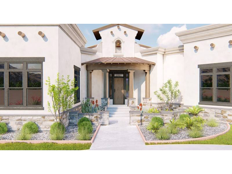 Ranch House Plan Entry Photo 01 - Cordero Southwestern Home 019D-0046 - Search House Plans and More