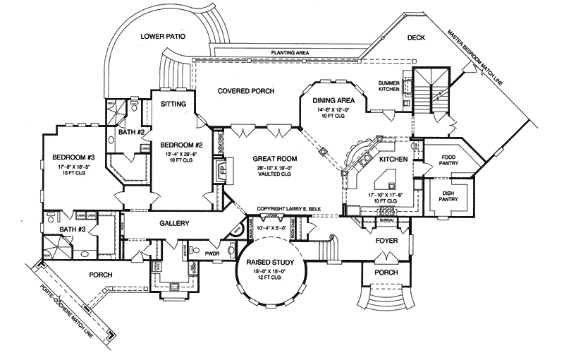 Country House Plan First Floor - Cameron Manor Luxury Home 019S-0002 - Search House Plans and More