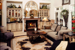 Country House Plan Great Room Photo 02 - Cameron Manor Luxury Home 019S-0002 - Search House Plans and More