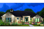 Modern House Plan Front Image - Marbella Bay Luxury Ranch Home 019S-0004 - Shop House Plans and More