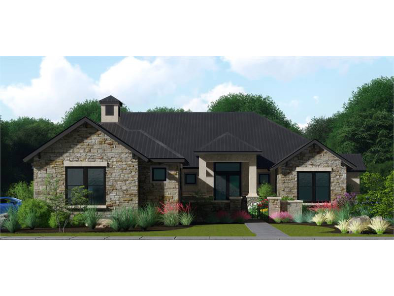 Southwestern House Plan Front Photo 01 - 019S-0004 | House Plans and More
