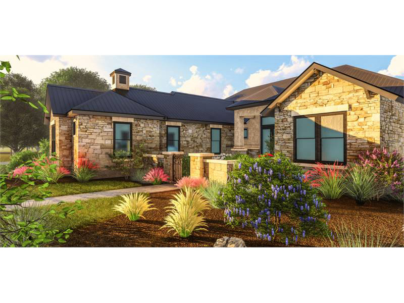 Southwestern House Plan Front Photo 02 - 019S-0004 | House Plans and More