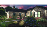 Modern House Plan Front Photo 04 - Marbella Bay Luxury Ranch Home 019S-0004 - Shop House Plans and More