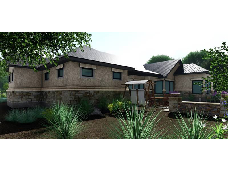 Southwestern House Plan Rear Photo 03 - 019S-0004 | House Plans and More