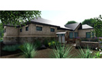 Modern House Plan Rear Photo 03 - Marbella Bay Luxury Ranch Home 019S-0004 - Shop House Plans and More