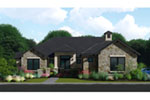 Sunbelt House Plan Front of Home - 019S-0005 - Shop House Plans and More