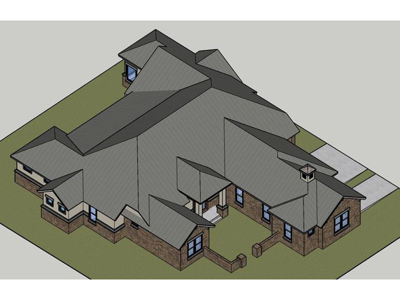Sunbelt House Plan Roof Detail  - 019S-0005 - Shop House Plans and More