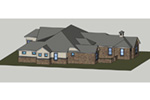 Sunbelt House Plan Side View Photo 01 - 019S-0005 - Shop House Plans and More