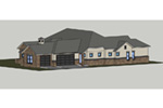 Sunbelt House Plan Side View Photo 02 - 019S-0005 - Shop House Plans and More