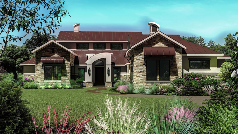 Lake House Plan Front of Home - 019S-0006 | House Plans and More