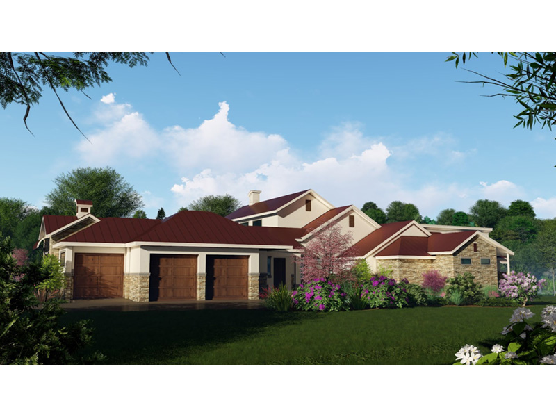 Vacation House Plan Side View Photo 02 - 019S-0006 - Shop House Plans and More