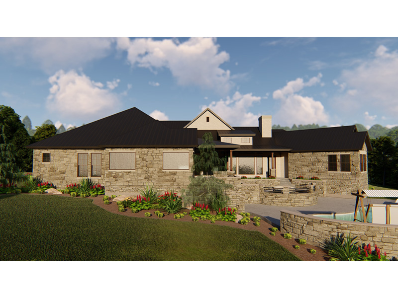 European House Plan Side View Photo - 019S-0007 - Shop House Plans and More