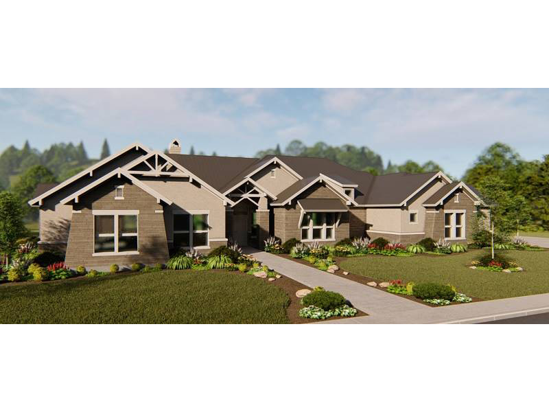 Ranch House Plan Front Photo 02 - 019S-0008 - Shop House Plans and More