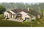 Ranch House Plan Rear Photo 01 - 019S-0008 - Shop House Plans and More