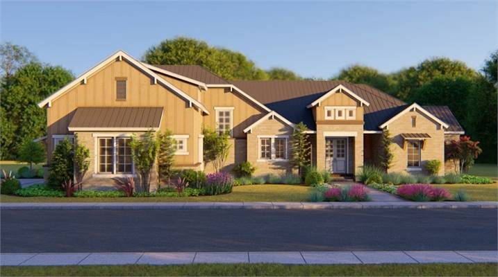 Rustic House Plan Front of Home - 019S-0009 | House Plans and More