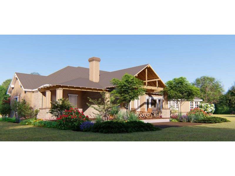 Rustic House Plan Rear Photo 02 - 019S-0009 | House Plans and More