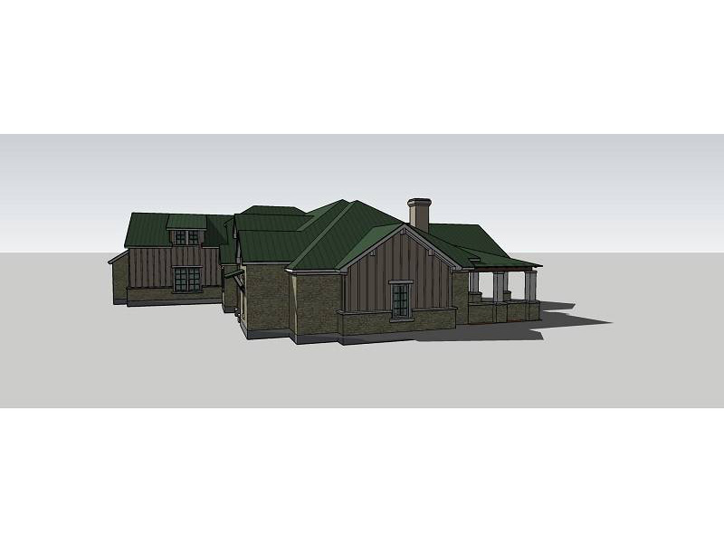 Rustic House Plan Side View Photo - 019S-0009 | House Plans and More