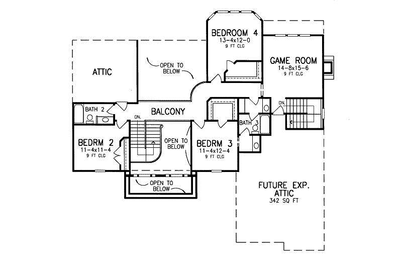 Luxury Home Plan Second Floor 019S-0012