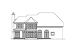 European House Plan Rear Elevation - 019S-0012 - Shop House Plans and More