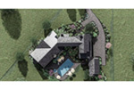 Luxury House Plan Aerial View Photo 02 - 019S-0040 | House Plans and More