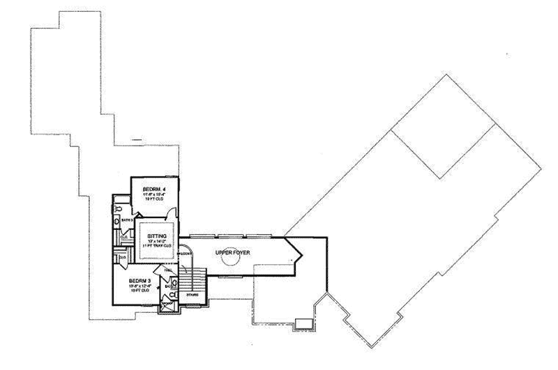 Modern Home Plan Second Floor 019S-0040