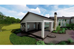 Contemporary House Plan Patio Photo - 019S-0040 - Shop House Plans and More