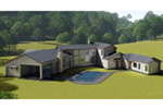 Contemporary House Plan Rear Photo 04 - 019S-0040 - Shop House Plans and More
