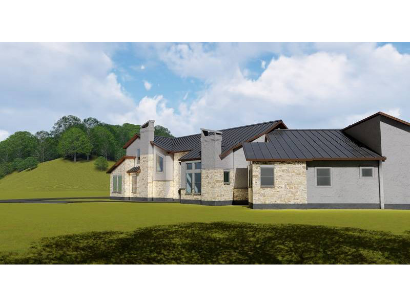 Contemporary House Plan Side View Photo - 019S-0040 - Shop House Plans and More