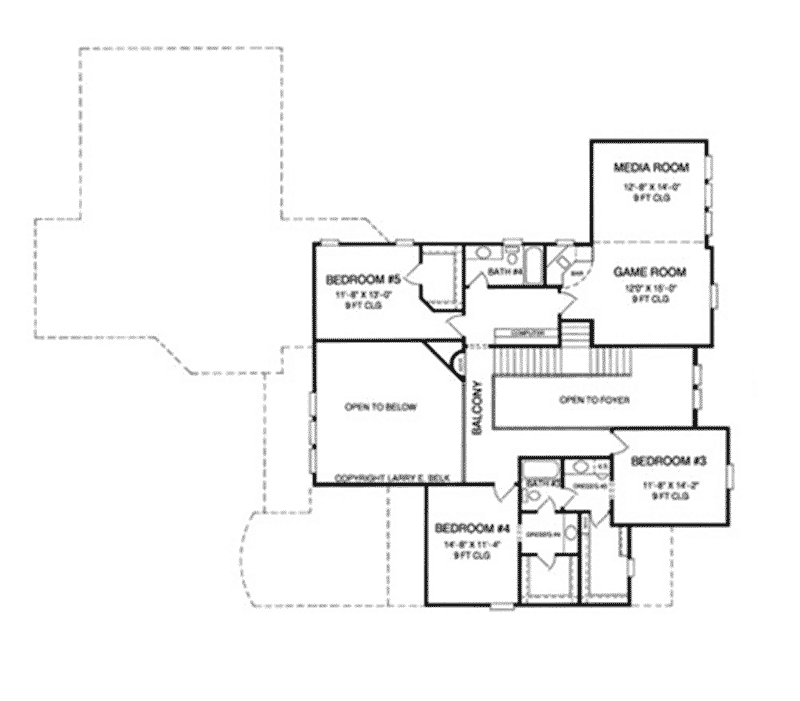 Luxury Home Plan Second Floor 019S-0042