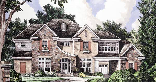 Luxury House Plan Front of Home - 019S-0042 - Shop House Plans and More