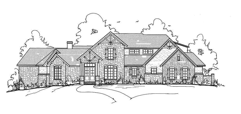 Craftsman House Plan Front Elevation - 019S-0043 - Shop House Plans and More