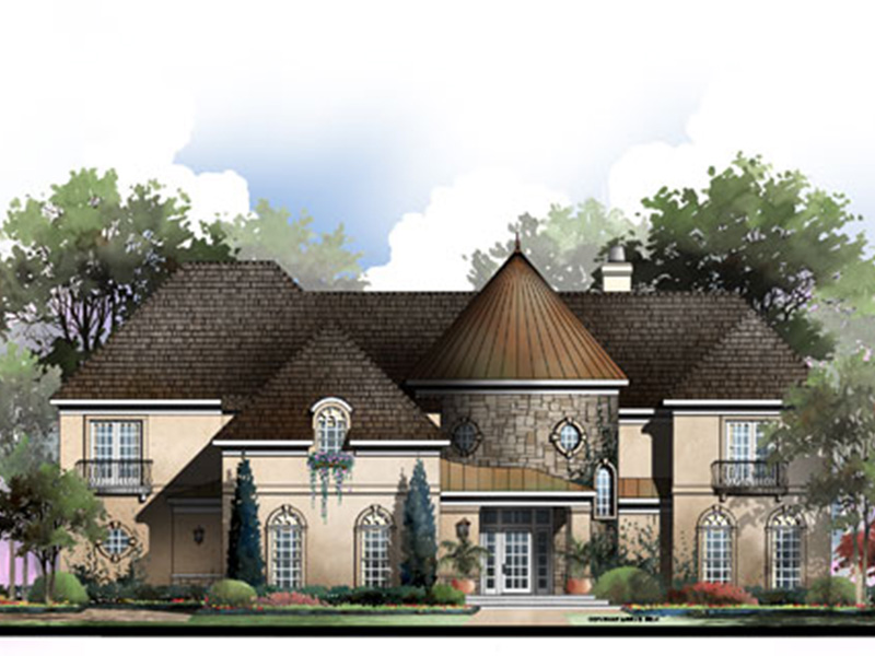 Luxury House Plan Front Image - 019S-0046 | House Plans and More