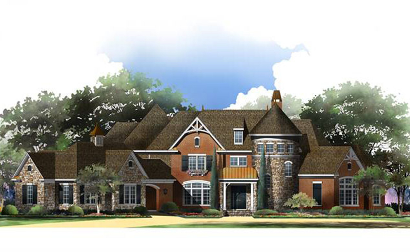 Country French House Plan Front of Home - 019S-0048 | House Plans and More