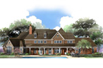 Craftsman House Plan Rear Photo 01 - 019S-0048 - Shop House Plans and More
