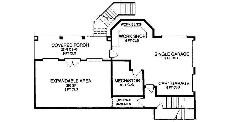 Luxury House Plan Basement Floor - 019S-0051 - Shop House Plans and More