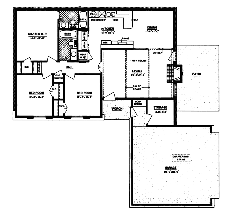 Wilburn Rustic Ranch Home Plan 020D-0072 - Shop House Plans and More