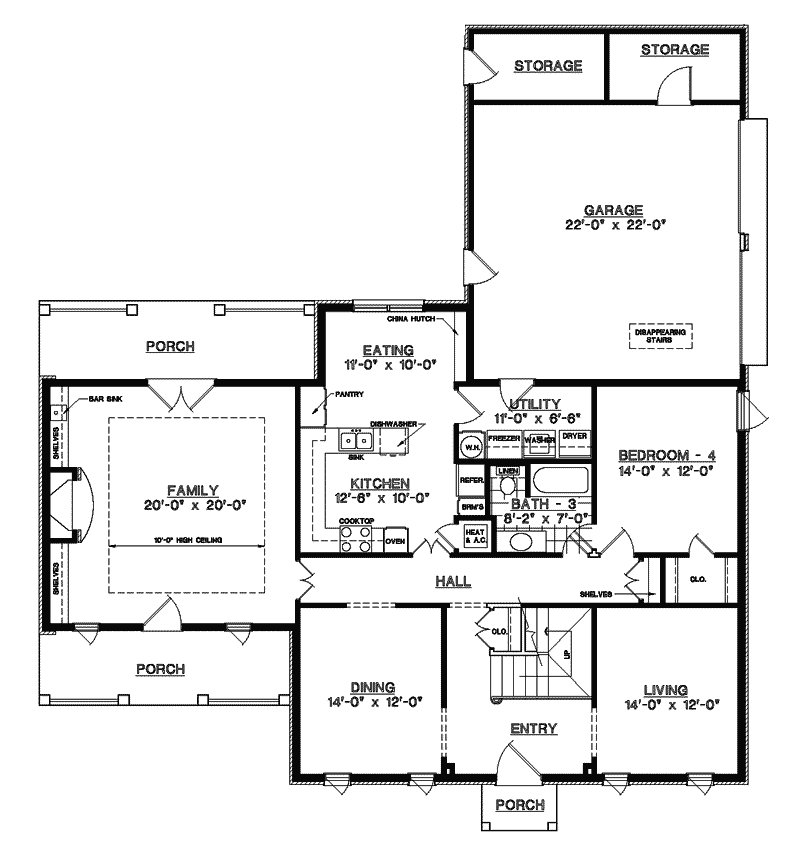 Twin Bridges Georgian Home Plan 020D-0231 - Shop House Plans and More