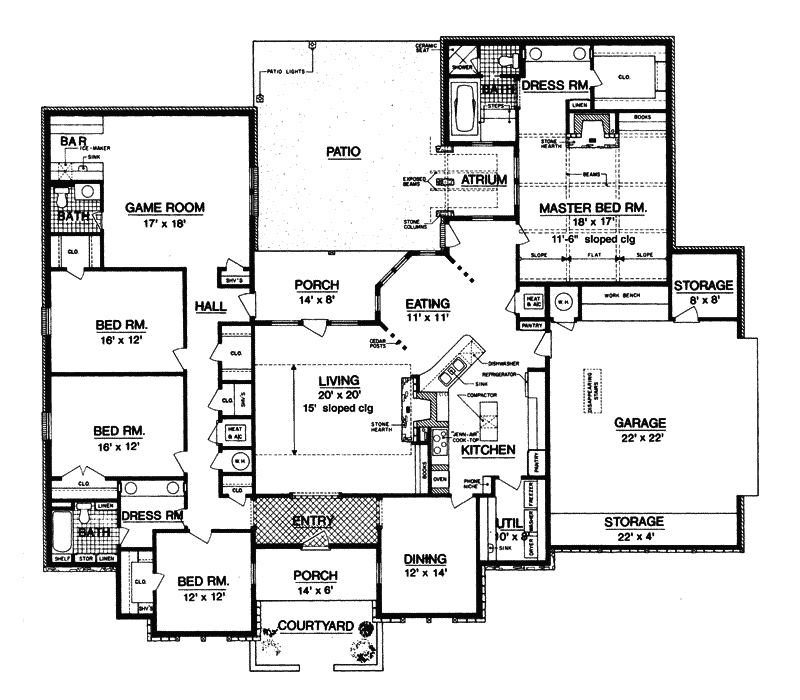 Sutter Rustic Luxury Home Plan 020D-0237 - Shop House Plans and More