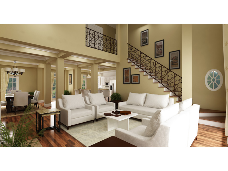 Victorian House Plan Living Room Photo 02 - Layton Country Craftsman Home 020D-0344 - Shop House Plans and More