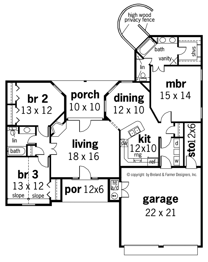 Home Plan First Floor 020D-0354