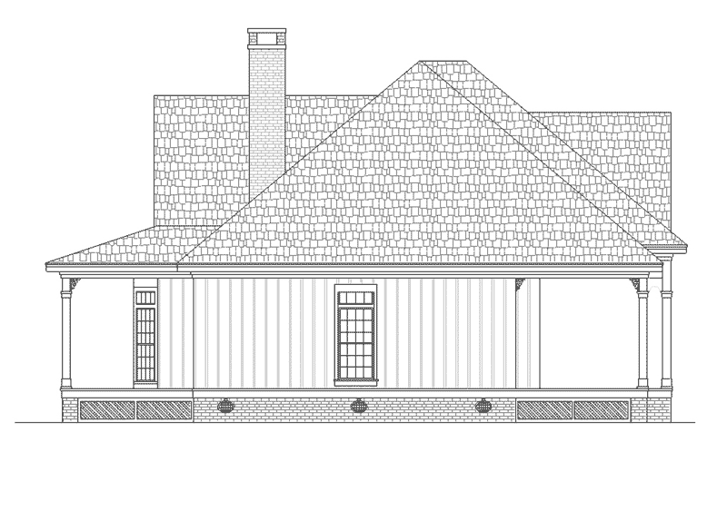 Country House Plan Left Elevation - Sophie Spring Acadian Home 020D-0363 - Shop House Plans and More